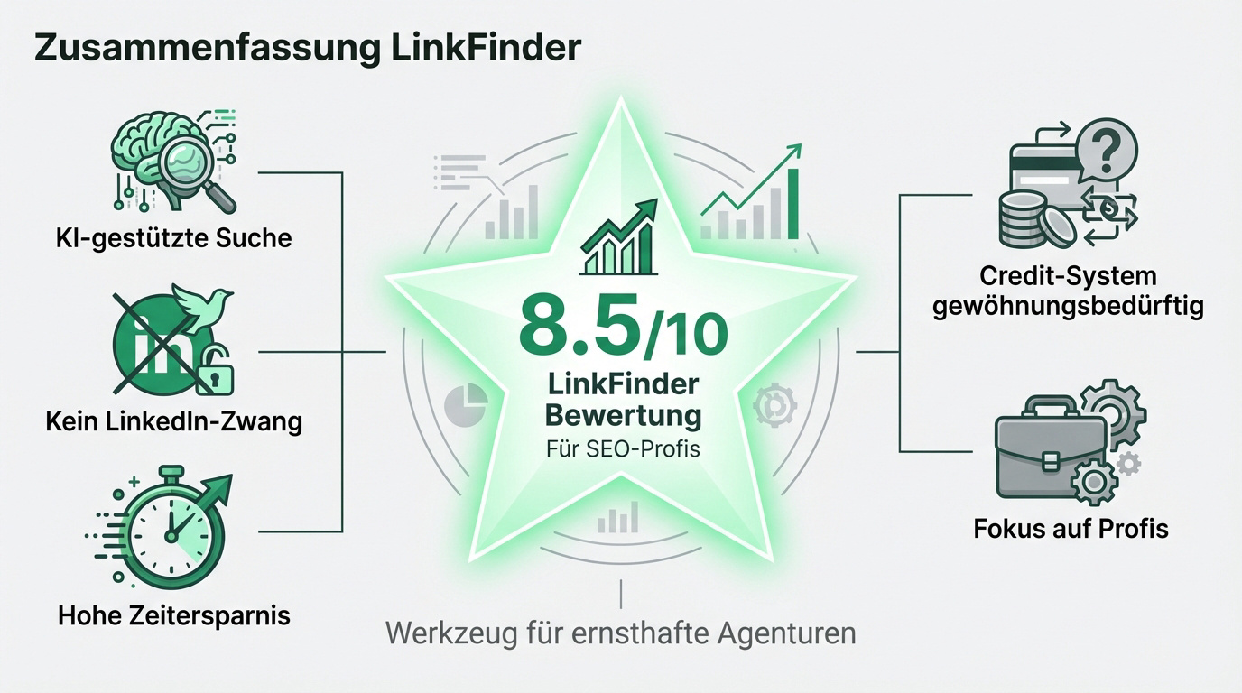 LinkFinder Bewertung Analyse für SEO Profis