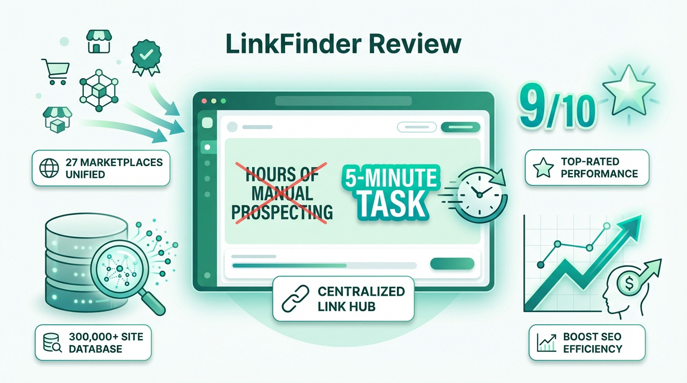 LinkFinder dashboard interface showing how it streamlines backlink research and saves time for SEO professionals